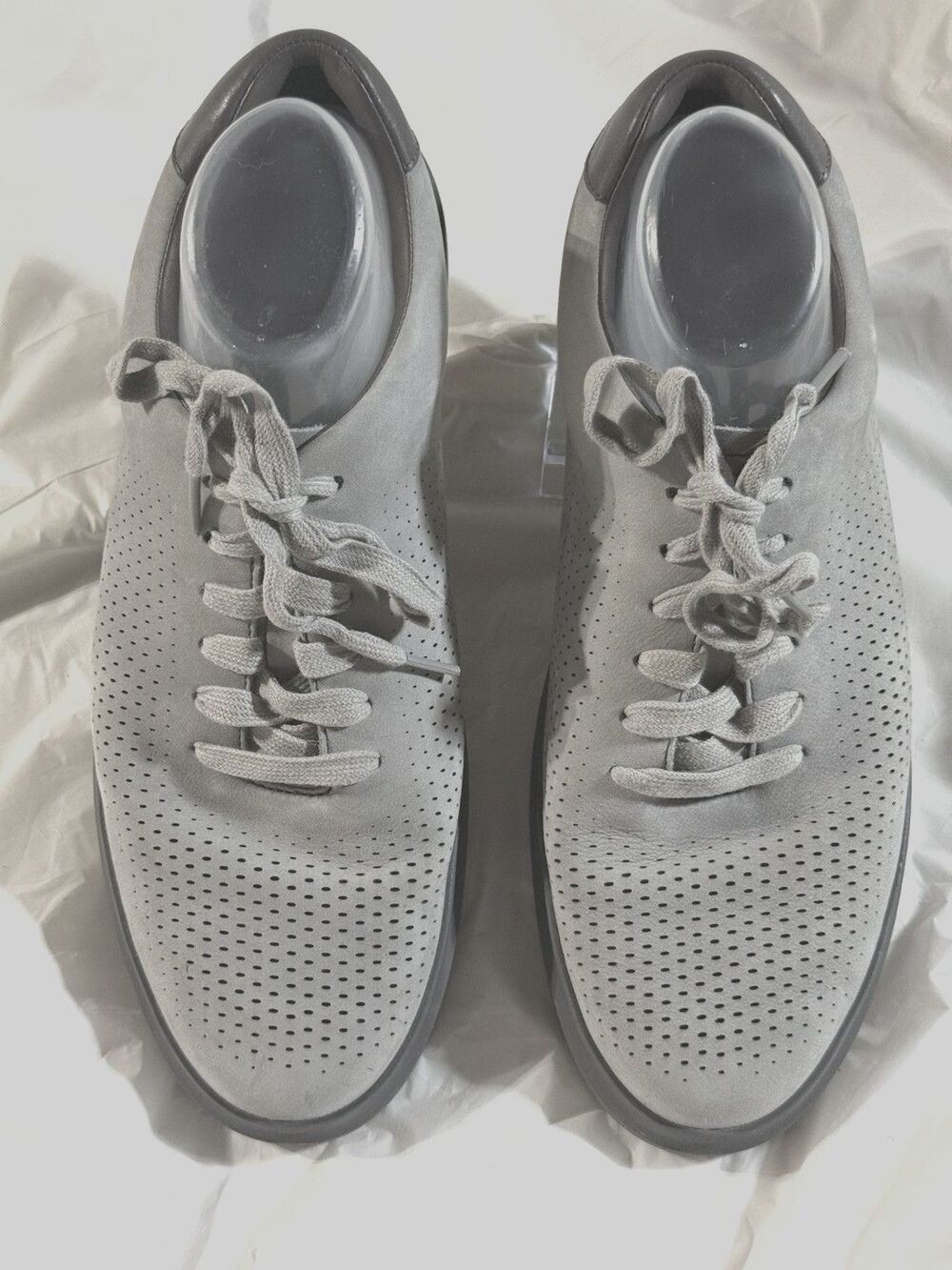 Cole Haan GrandPro Rally Laser Cut Mens Size 12m Sneaker Shoes Gray Leather
